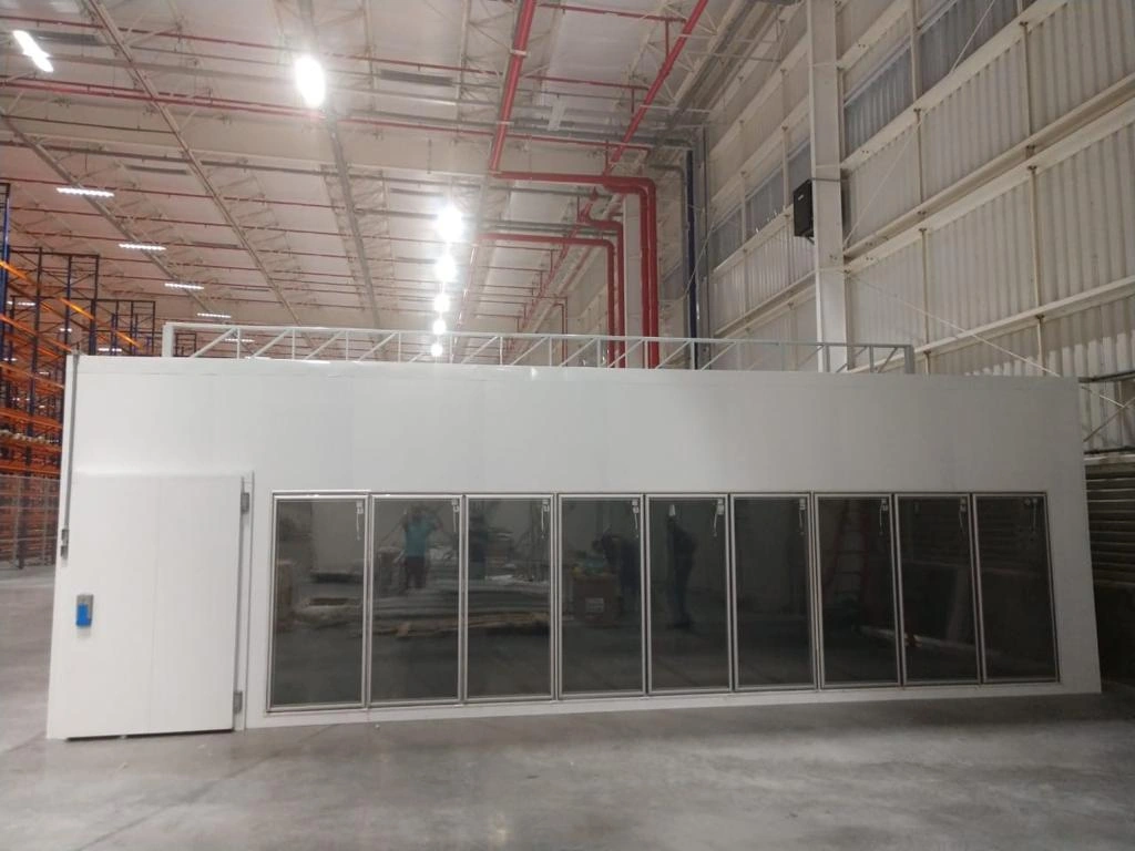 Câmara fria DPSP - obra e acabamento da instalação